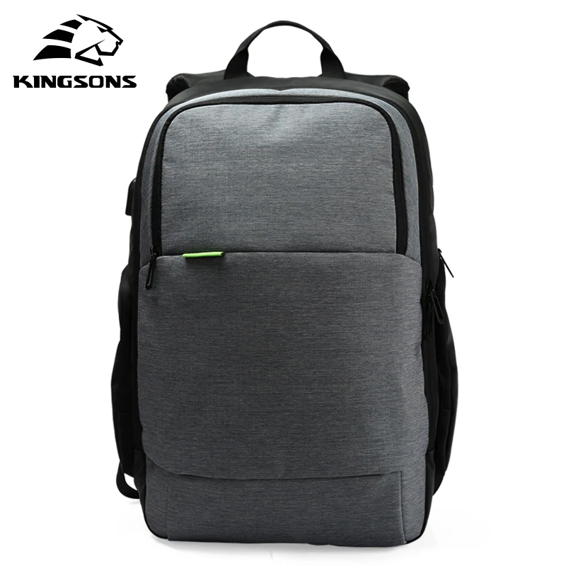 

Kingsons Laptop Backpack with External USB Charging Brand Inch Anti-theft Laptop Bag for Business Men and Women