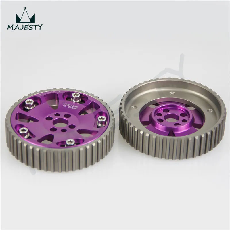 Комплект шкивов для NISSAN SKYLINE RB20 RB25 RB26 R32 R33 R34 фиолетовый|pulley kit|cam gearscam gears pulley |