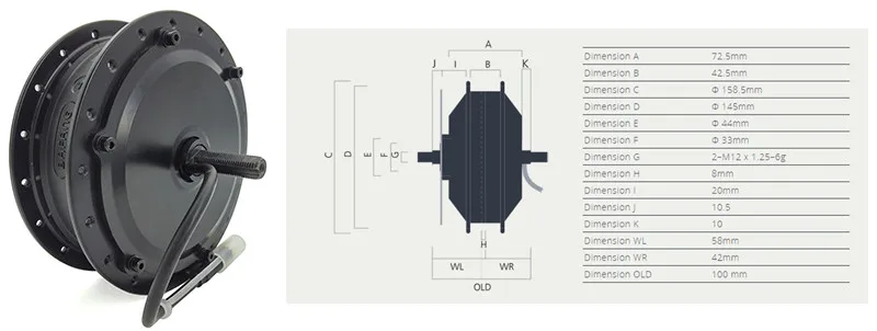Discount BAFANG 8fun brand 36V 350W 48V 500W Electric bike conversion kit  SWX02 without battery LED LCD display RM G020.350/500.D DC 4