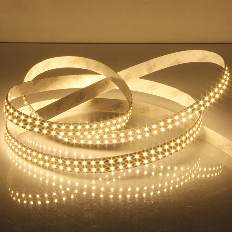 

DC12V 3528 1200LEDS Double Row LED Strip 240leds/M 5M IP20 IP67 SiliconeTube Waterproof Flexible Strip Light Warm White/White