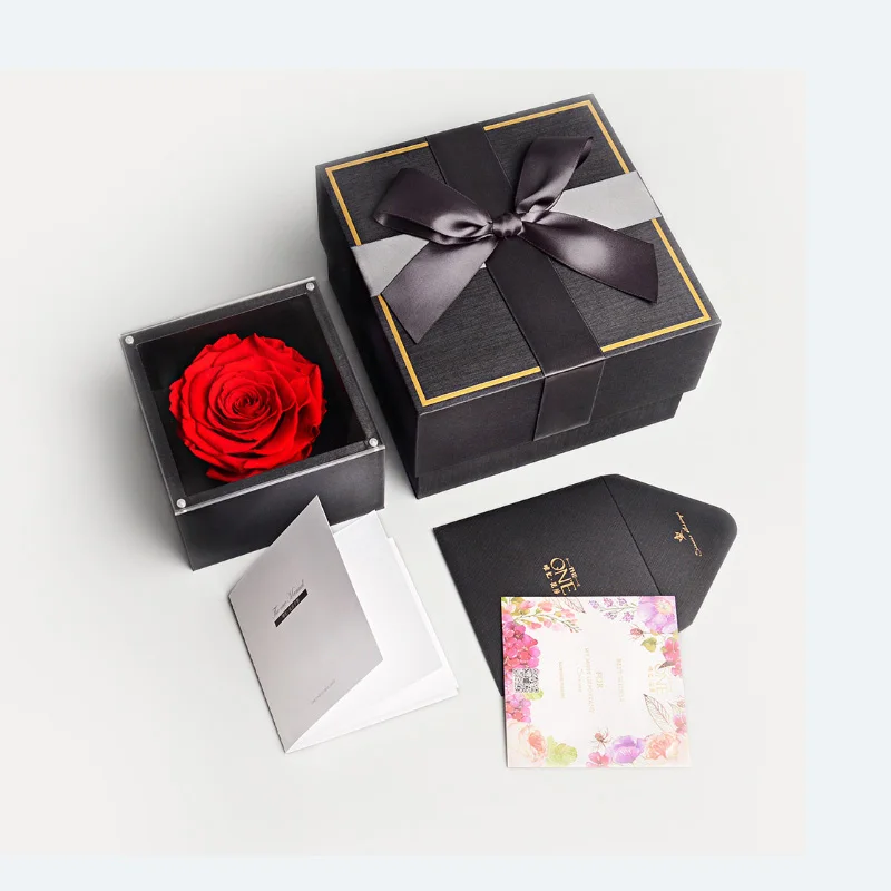 Xiaomi Youpin The One Forever Rose Flower консервированная бесземная свежая роза в коробке, свадебные украшения, уникальные подарки без сумки