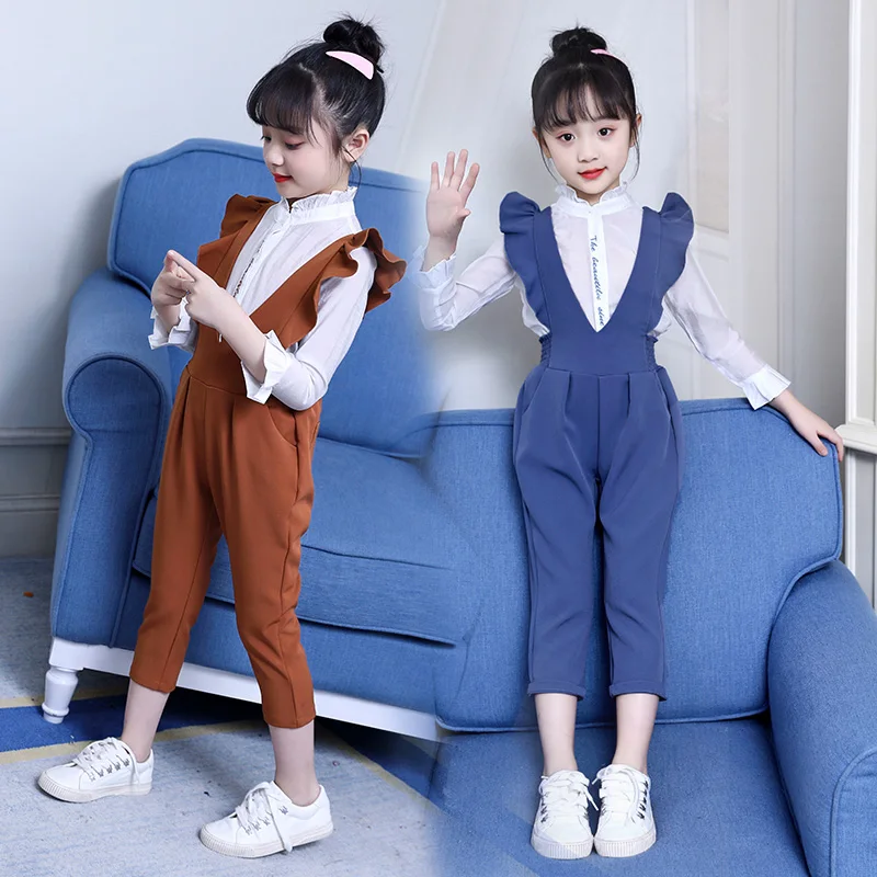 

Children Clothing 2019 Autumn Spring school Girls Clothes T-shirt+Pant 2pcs Outfit Kids Tracksuit Suits For Girls Clothing Set