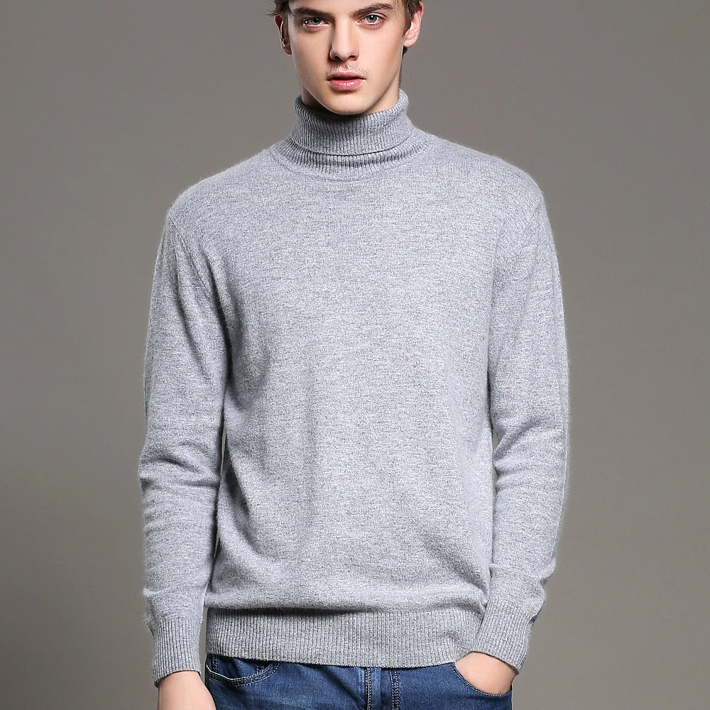 Men's Sweaters 100 Cashmere Jumpers High Quality Warm soft Turtleneck