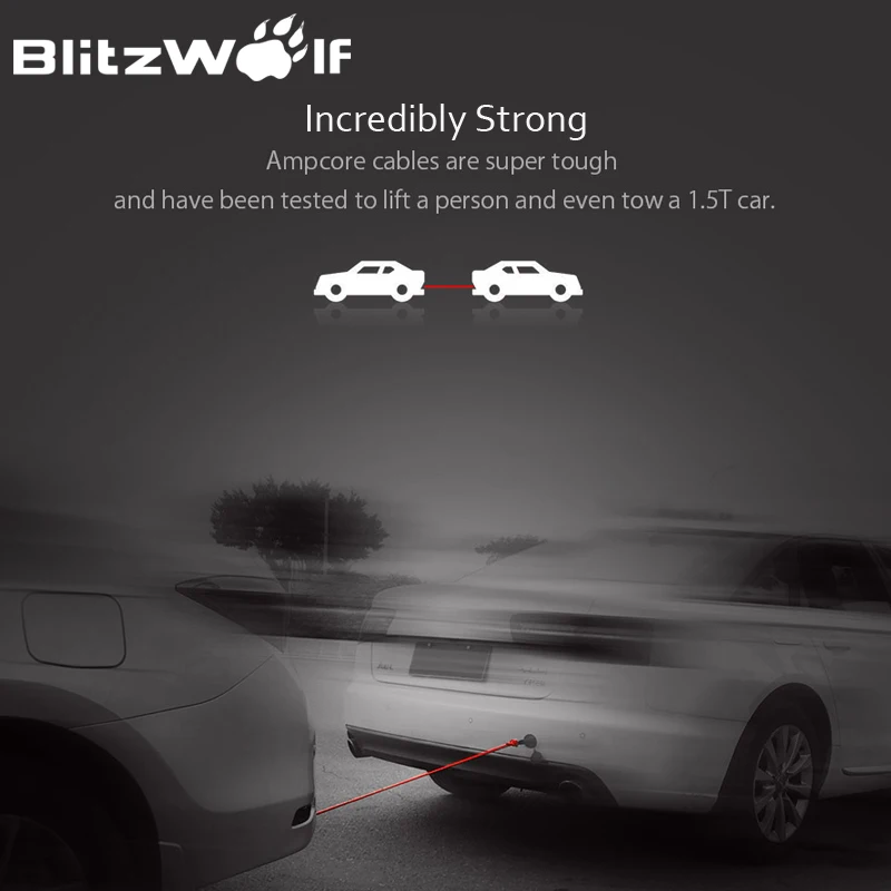 BlitzWolf MFI For Lightning Cable For iPhone 0.9m 1.8m Mobile Phone USB Charger Charging Data Cable For iPhone X XS 8 + For iPad