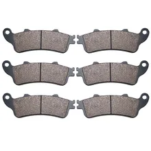 3 Pairs Motorcycle Brake Pads for HONDA CBR 1100 CBR1100 Blackbird XX 11 / 11XX 1997-2008 Black Brake Disc Pad