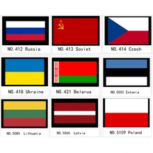 Европа, Россия, СССР, Польша, чешское, Украинское, латвийское, латвийское, Литовское, славянское, национальный флаг, баннер 21*14 см