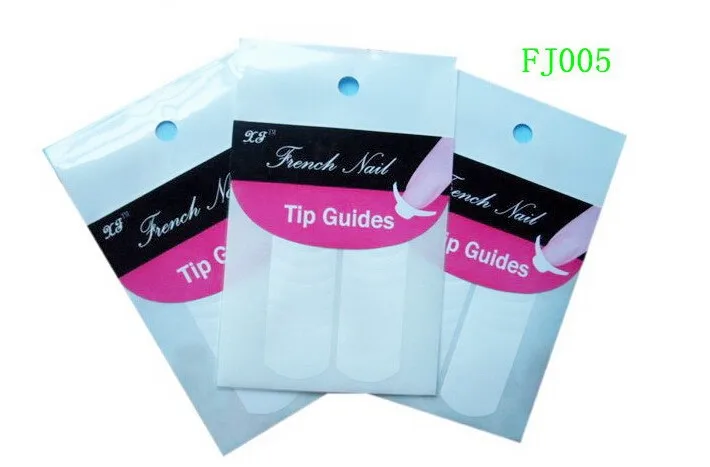 Fora-atacado Novo Chegou Arte Francês Manicure Guias Curvo Meia Lua Estilos Dicas Adesivos Estêncil 18 Desígnios 20% 100sheetsunha 16 High Quality Beleza e saúde