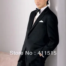 Горячая Привлекательный Черный мужской костюм одежда жениха Свадебные смокинги/пользовательские костюмы Жениха/! Пользовательские мужские платья
