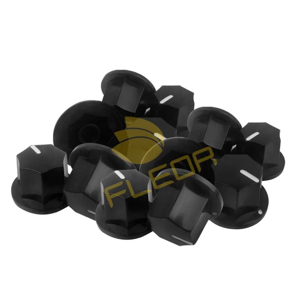NEW 20pcs Black Vintage Guitar Bass AMP Amplifier Knobs Effect Pedal