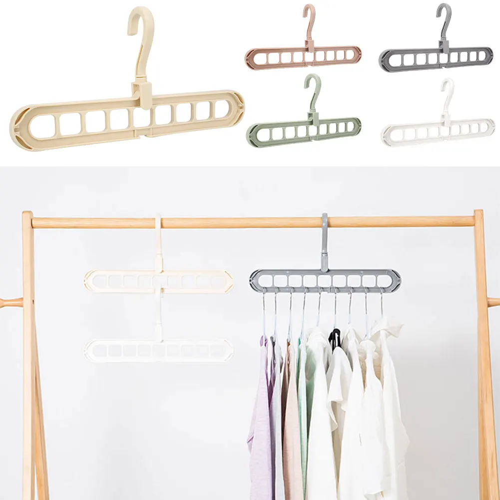 

Pp Closet Coat Holder Hanger Hook Durable Wardrobe Home Magic Household Space Saver Organizer