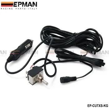 Toggle Switch with 12ft Wiring Harness For Exhaust Muffler electric Valve Cutout System Dump EP-CUTXS-KG