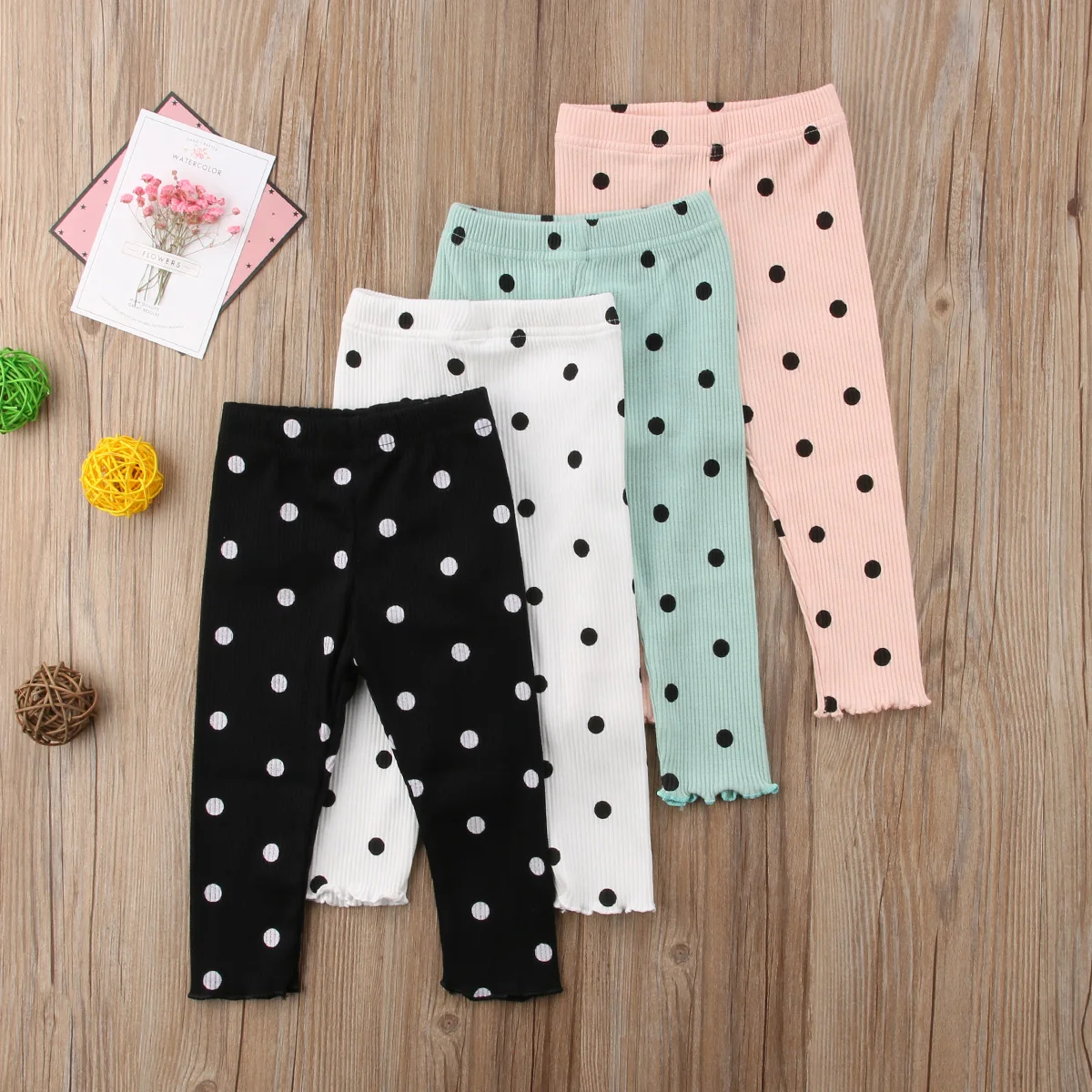 Polka dot Pants Baby Trousers Fashion Kid Baby Girl Clothes Legging