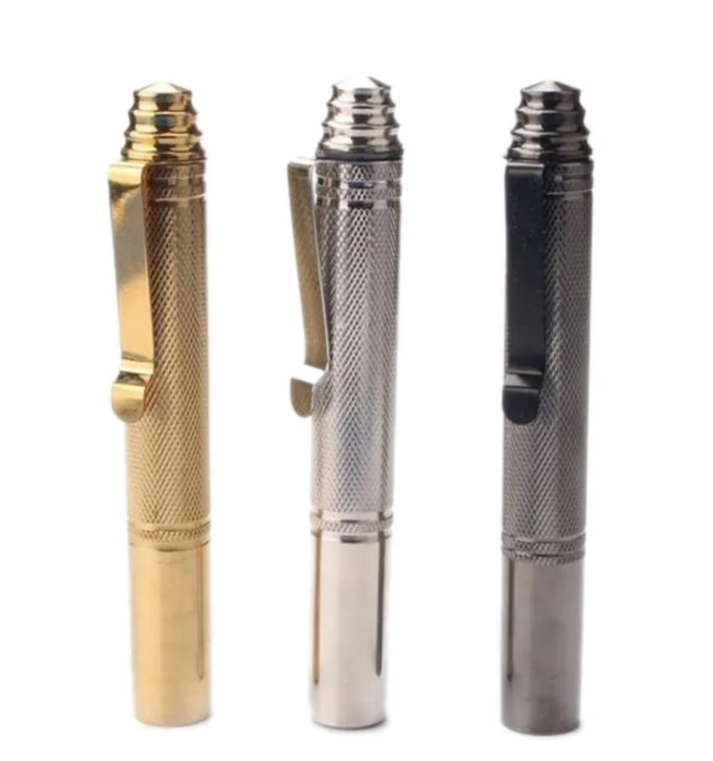 

Self Defense Pen Style Retractable Stick Telescopic Sticks Pratical Three Section Alloy Tool self-defense Tactical Survival Pen