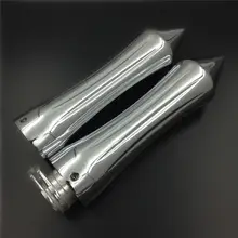 Хром Спайк 7/" 22 мм ручками для Honda Suzuki Kawasaki Yamaha ретро кафе CB