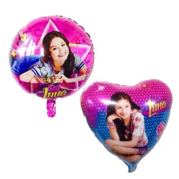 

KUWANLE 100pcs/lot 18inch Cartoon Luna Foil Helium Balloons Birthday Party Decoration Inflatable Toys Luna Party Supplies