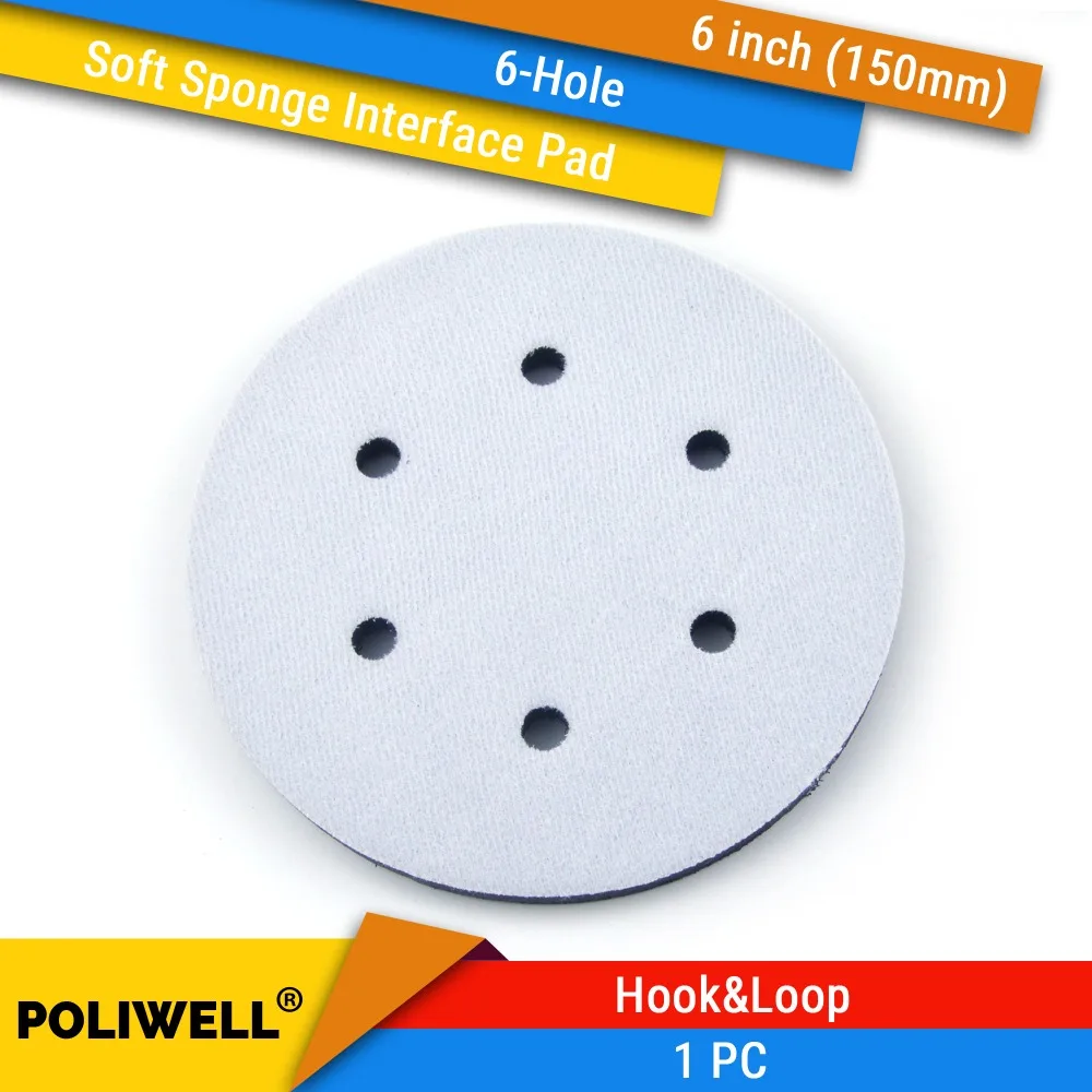 Tampon d/'interface à coussin souple patins support disque ponçage boucles AU