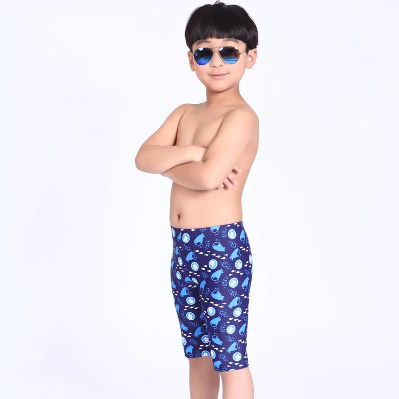 Boys Swimming Shorts Swim Pants Beach Trunks Elastane Quick Dry Black 4-13 Years