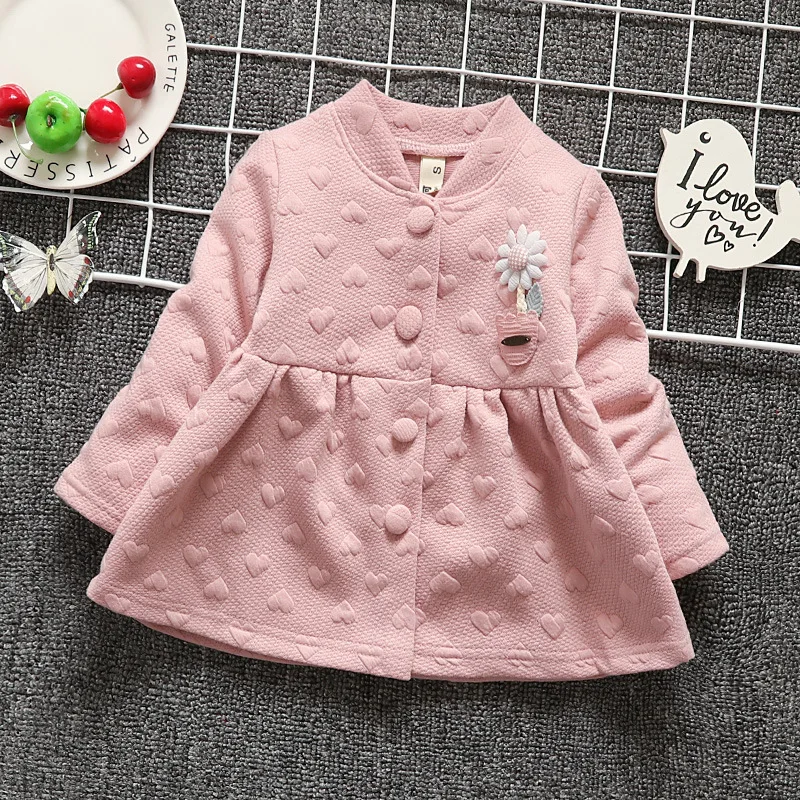 BibiCola infant girls cotton casual coat clothes children baby 2018