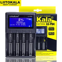Умное устройство для зарядки никель-металлогидридных аккумуляторов от компании Liitokala: Lii-PD4 ЖК-дисплей 3,7 V 18650 18350 18500 16340 21700 20700B 20700 10440 14500 26650 1,2 V AA AAA зарядное устройство для никель-металл-гидридных и литиевых-батарея Зарядное устройство