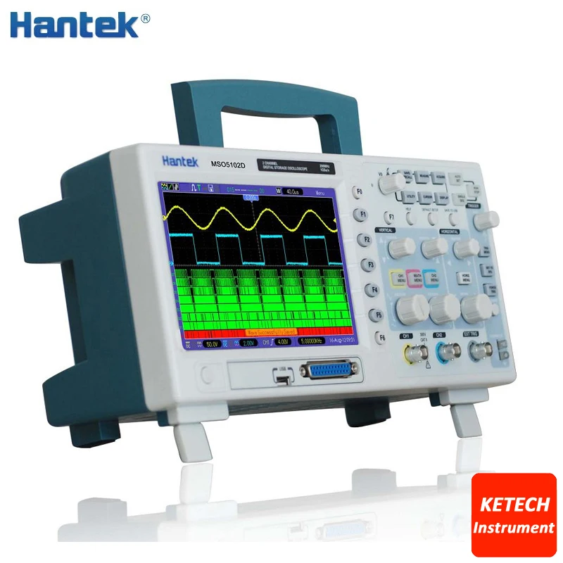 LCD Deep Memory 100MHz Portable PC Oscilloscope Digital USB Mixed