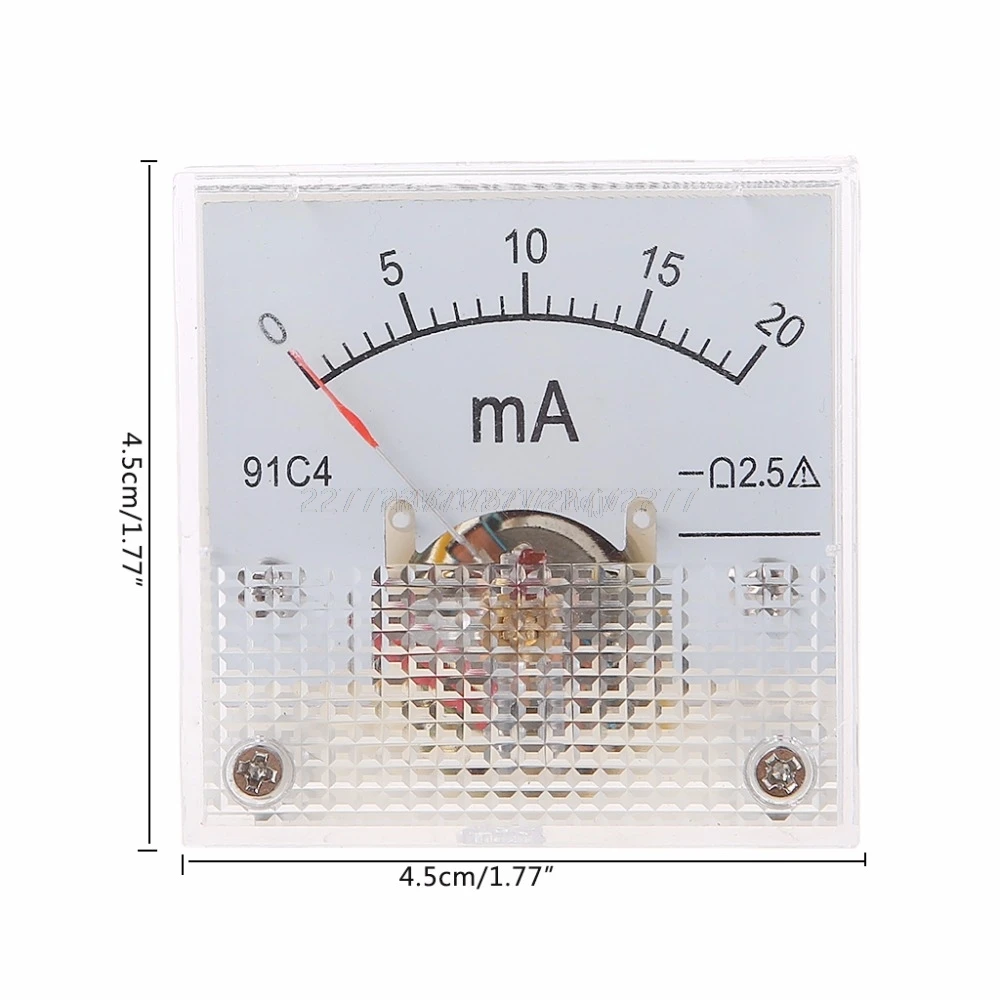 91C4 амперметр постоянного тока аналоговый измеритель тока панель механический указатель тип 1/2/3/5/10/20/30/50/100/200/300 мА A02 19 Прямая поставка
