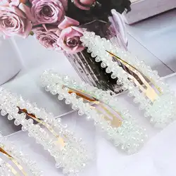 5 шт. жемчужная заколка с кристаллами, заколка для волос в Корейском стиле, новинка 2019 года, модный головной убор
