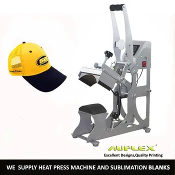  8cmx14cm Heavy Manual Semi Auto Hat/Lable 2 in 1 Digital Clamshell Baseball Cap Heat Press Transfer