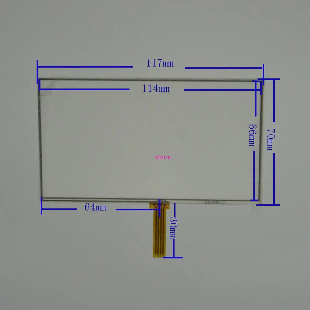 

Оригинальный Новый 5-дюймовый сенсорный экран 117*70 E Road, Air O VX580 580R GPS Автомобильный сенсорный экран