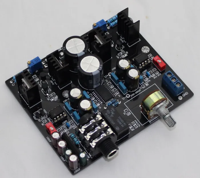 3300UF filter capacitor NE5534 dual op amp UPC1237 and relay output