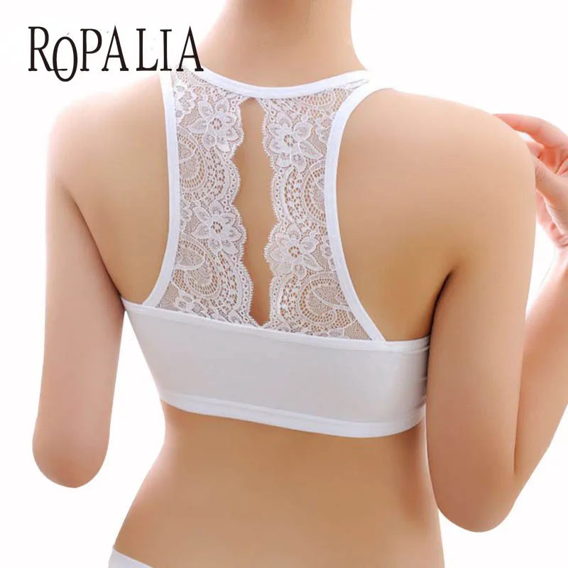 Sexy Women Shirt Hollow Tube Top Padded Bra Wrap Chest Bra Black/White Cropped Tops Fitness Costume