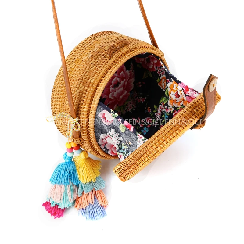 boho rattan bag