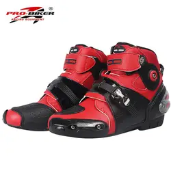 Мотоботы обувь короткие Мотокросс Botas мото Motoqueiro Motocicleta A90031 Botte Botas Para мото Мужская обувь белый, черный и розовый цвета