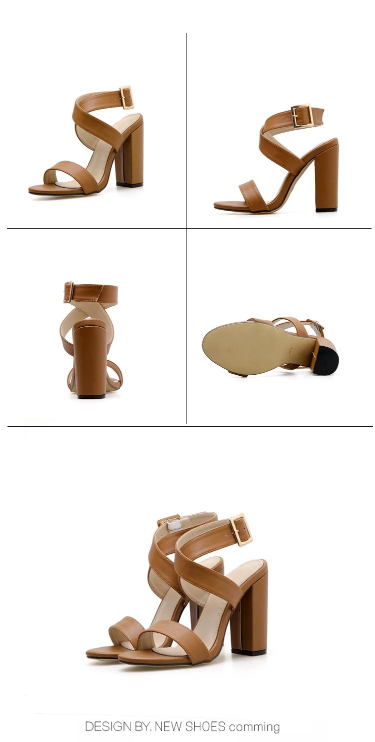 Aneikeh/; сандалии-гладиаторы из искусственной кожи; Модные женские босоножки; туфли на высоком каблуке с открытым носком и ремешком на щиколотке; туфли-лодочки на квадратном каблуке; Цвет Черный; Размеры 35-40