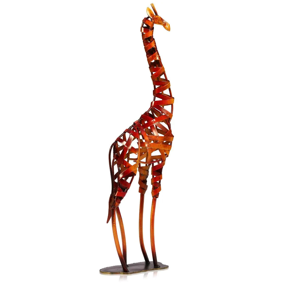 

Tooarts Metal Sculpture Iron braided Giraffe Home Furnishing Articles Handicrafts Home Decoration