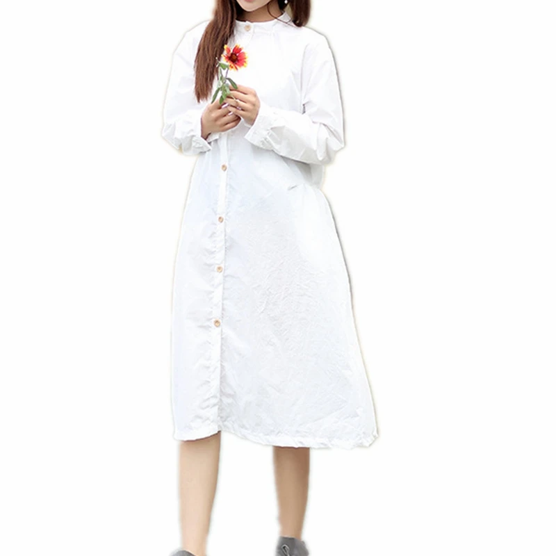 plus size white shirt dress with collar