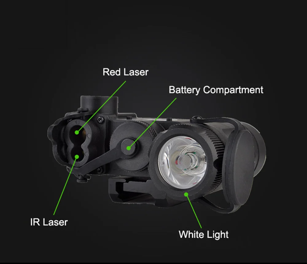 WADSN светодиодный DBAL-A2 ИК красный лазерный DBAL-MKII Многофункциональный страйкбол тактический DBAL-D2 батарея чехол лазерное орудие Охота фонарик