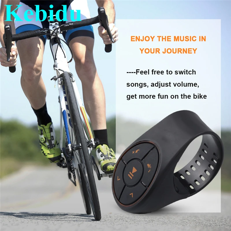 

Kebidu Bluetooth Remote Control Wireless Portable Car Kit Receiver Media Button For Car Steering Wheel for IOS Android Wholesale