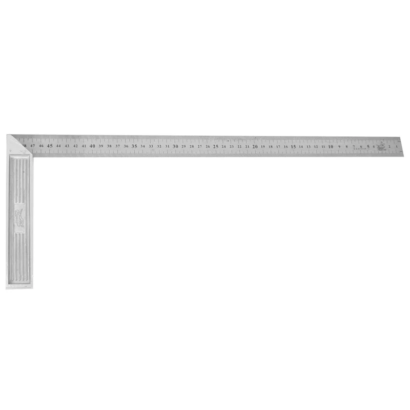 

Steel 90 Degree Angle Metric 50cm Scale Ruler Sling Angle Silver