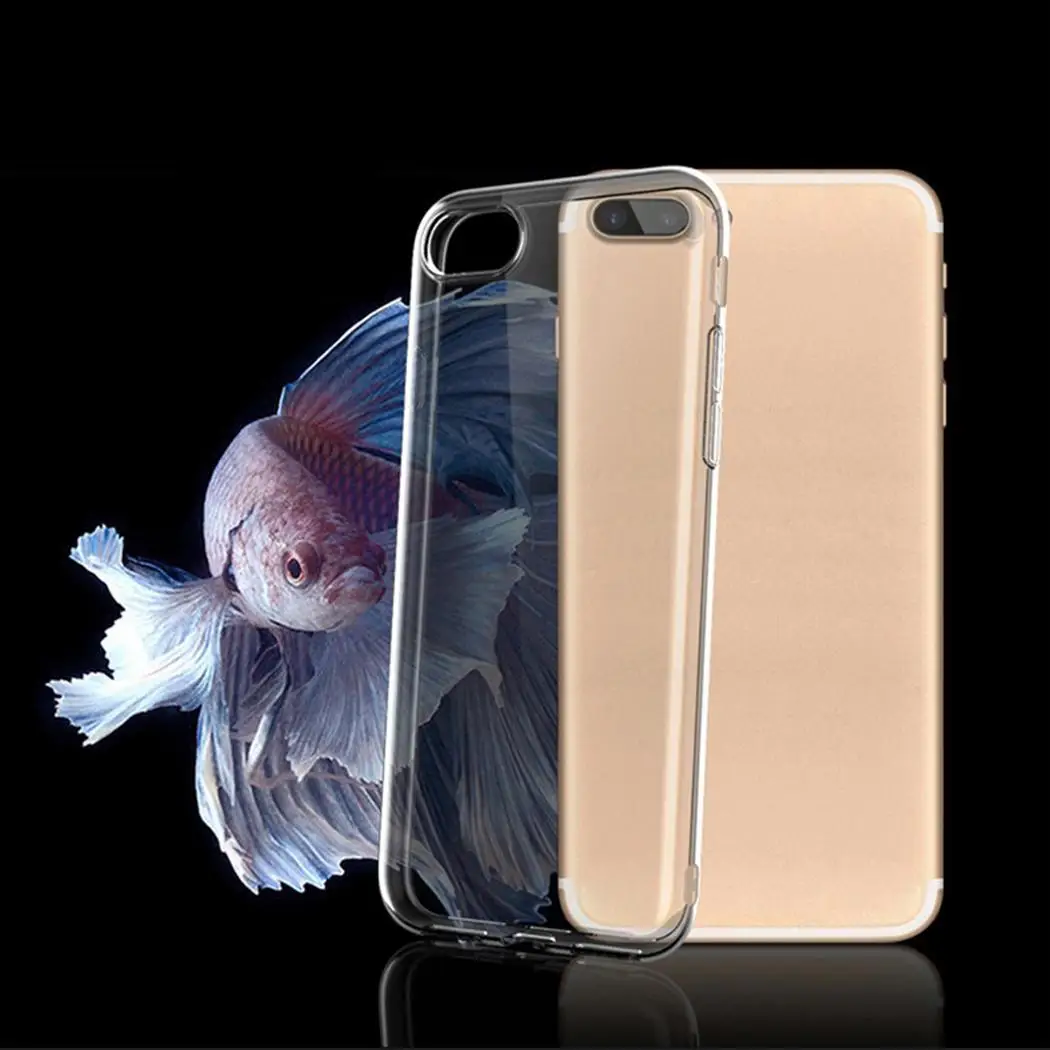 Модный прозрачный мягкий чехол для телефона защитный Повседневный iphone 6/6S |