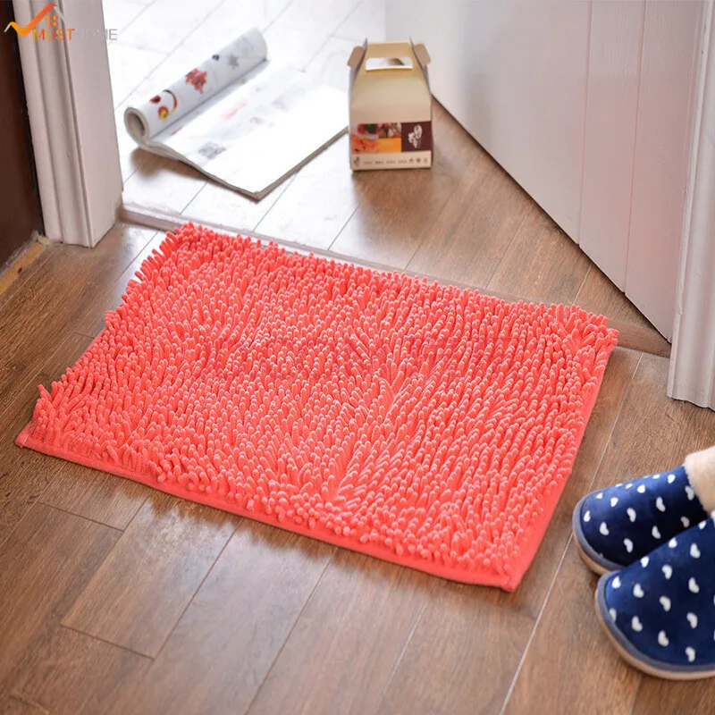 40 60cm Non Slip Microfiber Shag Bath Mat Bathroom Mats Super Soft