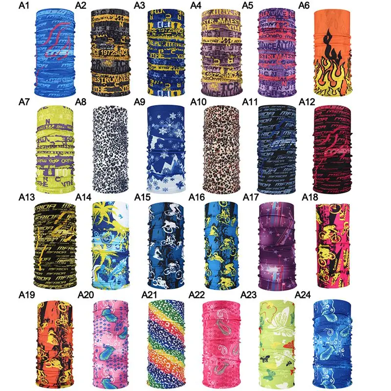 

Outdoor Seamless Headscarf Sunscreen Index 40 Sunshade Dust-proof Printing Multi-function Sweat-proof Hair Band Scarf