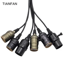 Светильник цоколь E27 Винтаж ретродержатель лампы кулон лампочка винта разъем Винтаж Ретро Декор светодиодные лампы Эдисона