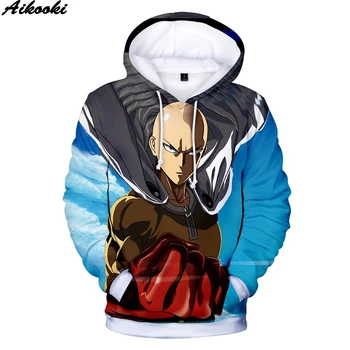 

aikooki One punch man 3D Hoodies Men/Women Sweatshirts Fashion 3D Hoodies One punch man Hooded Plus Size Sweatshirts XXS-4XL