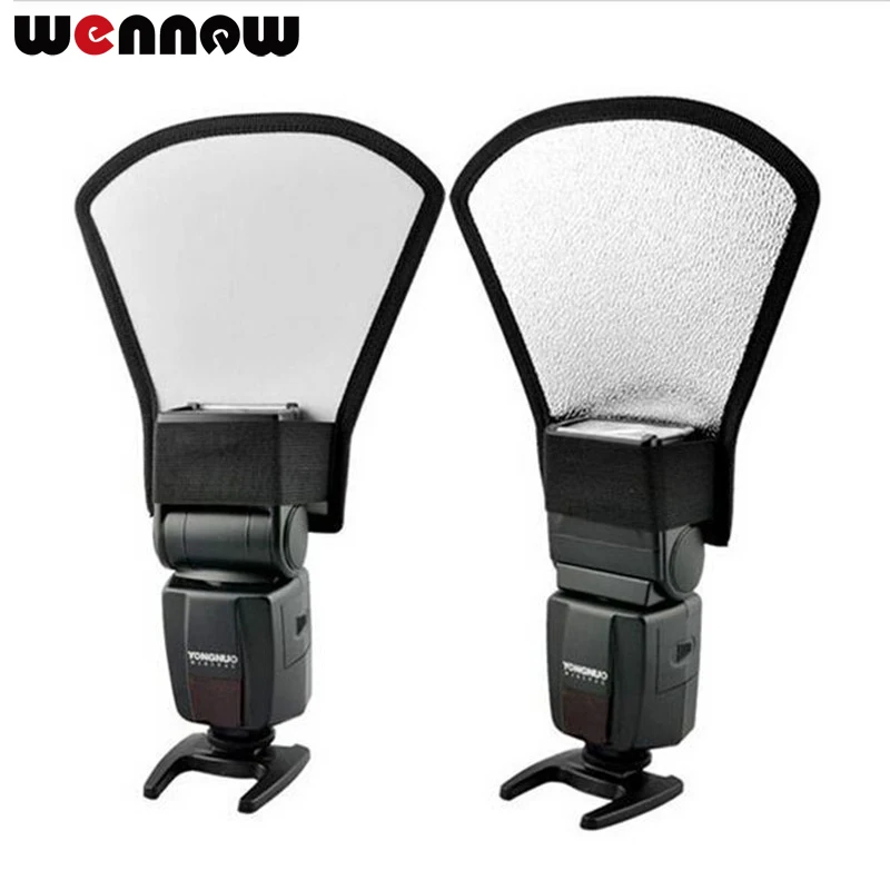 

wennew 2 in 1 Universal Portable Flash Diffuser for Canon Nikon Sony DSLR flash Speedlite SB-800 SB-600 SB-80DX SB28 SB26 SB25