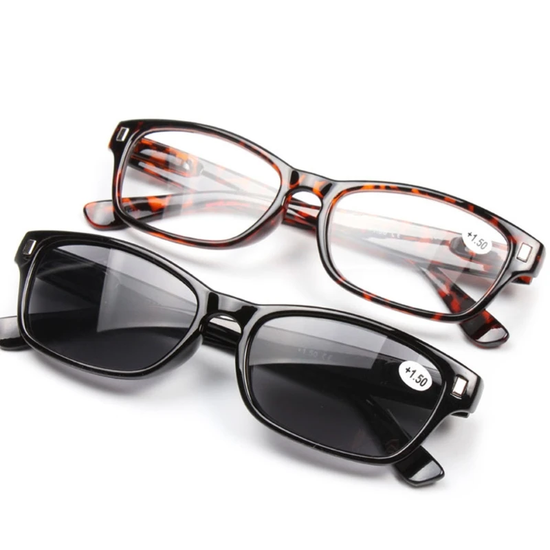 Унисекс очки для чтения, солнцезащитные очки, оправа, очки, линзы из смолы, очки для пресбиопии+ 1,0 до+ 3,5