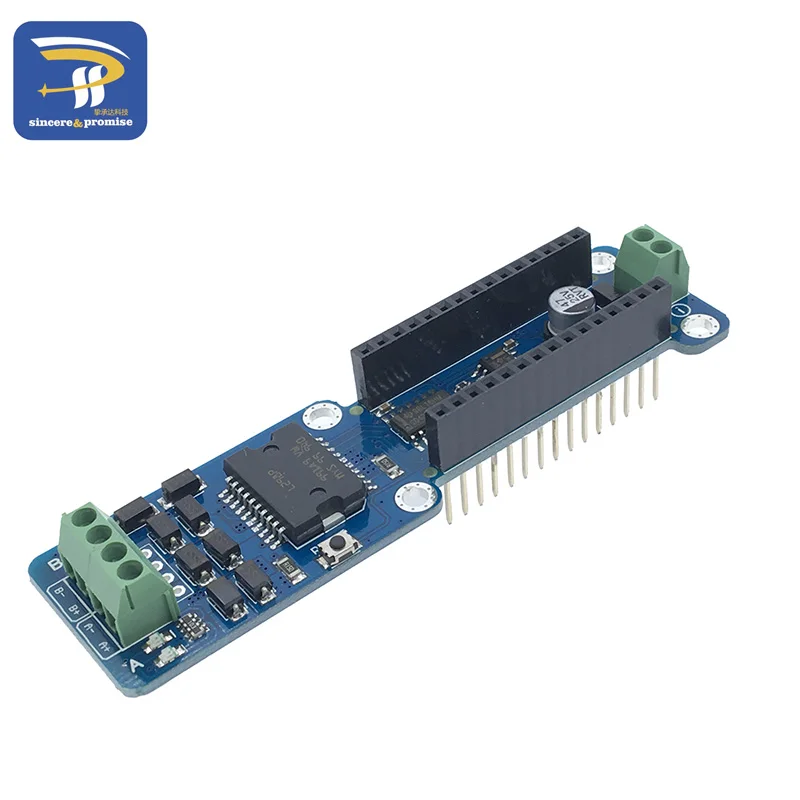 

NANO-L298P L298P 2A Dual Channel DC Stepper Motor Driver Shield Module 5V-12V PWM DC Stepper Driver Module For Arduino Nano 3.0