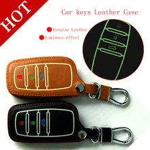 Высокое качество для коленный кожаная сумка ключ, авто световой Key Holder Case для toyotacorolla Camry, авто аксессуары