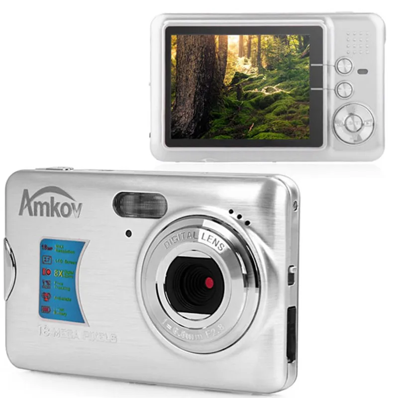 

H Original Digital Camera 18 Megapixel 2.7 inch TFT Display Travel Mini HD Shooting Camera Portable Manual Digital Pocket Camera
