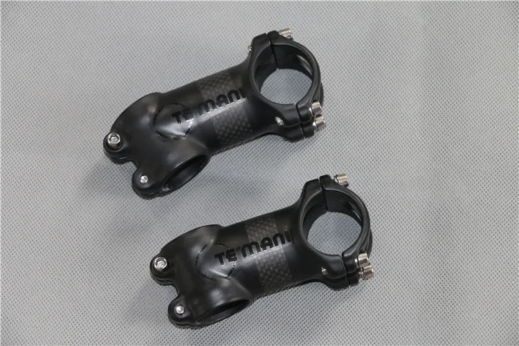 

TEMANI New 6/17 Degree MTB Road Bicycle Stem 3K Matte Carbon+Aluminum Alloy Bike Stem 31.8*70/80/90/100/110/120mm Bicycle Parts