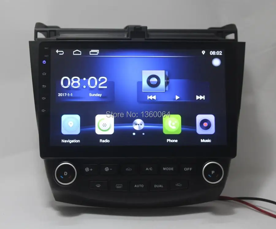 Cheap Nedehe Android 8.1 Quad core 10.1 inch for Honda accord 2003 2004 2005-2007 car radio dvd gps navigation steering wheel control 3